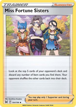 Miss Fortune Sisters 164/196 - SWSH11 Lost Origin Reverse Holofoil