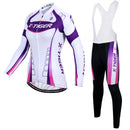 Spring and autumn women's long-sleeved cycling jersey suit