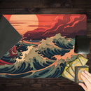 Red Wave Playmat