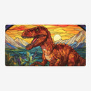 Stained Glass T-Rex Playmat