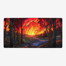 Stained Glass Wildfire Playmat