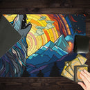 Stained Glass Wolf Playmat