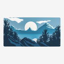 Blue Winter Mountain Playmat