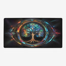 Astral Stained Glass Tree Of Life Playmat