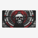 Stained Glass Skull Of The Fallen Saint Playmat
