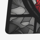 Stained Glass Skull Of The Fallen Saint Playmat