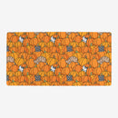 Halloween Pumpkin Cats Playmat