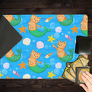 Mermaid Cats and Sea Shells Playmat