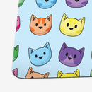 Rainbow Cat Faces Playmat
