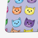 Rainbow Cat Faces Playmat