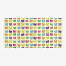 Rainbow Cat Faces Playmat