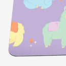 Cotton Candy Llamas Playmat