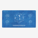 Icosahedron Decimal Dice Playmat