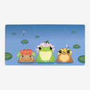 Pixel Frogs In Hats Playmat