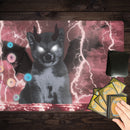 Plastic Unicorn Vs Shiba Demon Playmat