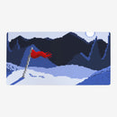 Snowy Pixel Mountaintop Playmat