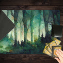 Dark Watercolor Forest Playmat