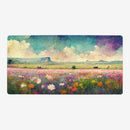 Vibrant Flowering Field Playmat