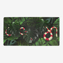 Snake Under Monstera Leaves Playmat