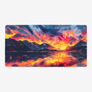 Impressionist Mountain Sunset Playmat