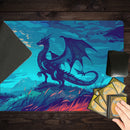 Midnight Blue Dragon Playmat