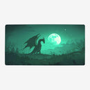 Midnight Green Dragon Playmat