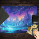 Blue Mana Crystals Playmat