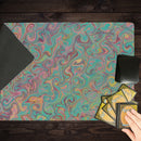 Purple Teal Swirl Playmat