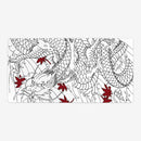 Black and White Dragon Playmat