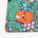 Little Foxes in a Fantasy Forest Playmat