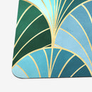 Ocean Inspired Art Deco Scales Playmat