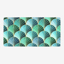 Ocean Inspired Art Deco Scales Playmat