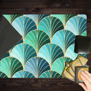 Ocean Inspired Art Deco Scales Playmat
