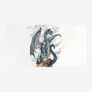 Young Silver Dragon Playmat