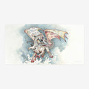 Young White Dragon Playmat