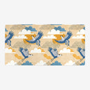 Bold Oriental Style Secretary Birds Playmat