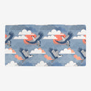 Bold Oriental Style Secretary Birds Playmat