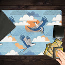 Bold Oriental Style Secretary Birds Playmat