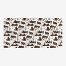 Gouache Black Cats & Coffee Playmat