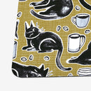 Gouache Black Cats & Coffee Playmat