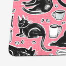 Gouache Black Cats & Coffee Playmat