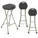 Portable Folding Stool 28 Inch - 330 lbs Capacity (2 Pack)