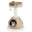 28 Inches Hand-Made Cat Tree Tower with Jump Platform