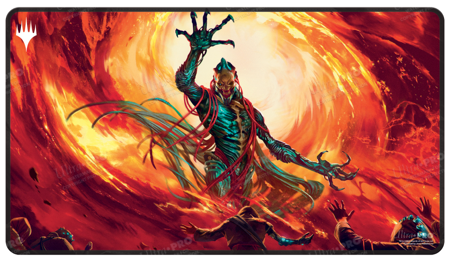 Ultra PRO: Stitched Playmat - Brothers War (Black) (Gix, Yawgmoth Praetor Stitched)