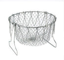 Stainless Steel Foldable Fry Basket Kitchen Tool