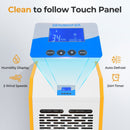 290 Pints Commercial Dehumidifier with Pump and Drain Hose for Basement Warehouse-Yellow