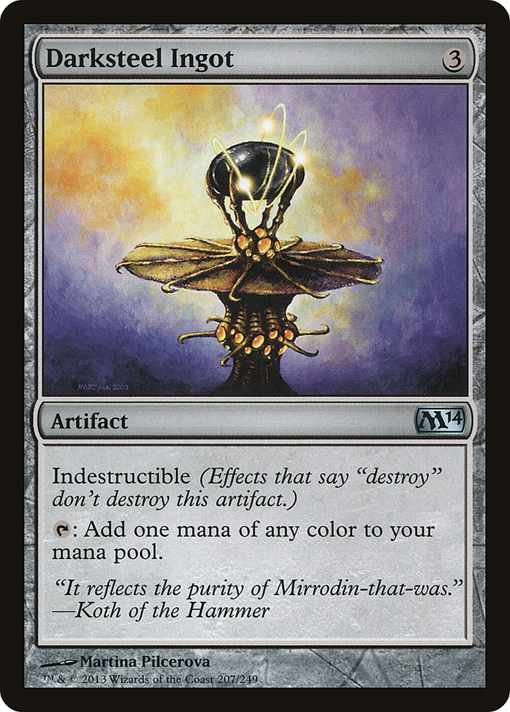 Darksteel Ingot (M14-207) - Magic 2014 Foil