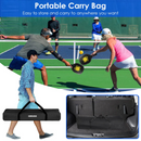Portable Pickleball Net Set 22ft Regulation Size Net Pickle Ball Net System with 4 Pickleballs 4 Paddles Carrying Bag for Driveway Backyard