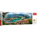 Panorama 500 Piece Jigsaw Puzzles, Kotor Montenegro, Medieval Old Town Puzzle, Adriatic Coast Puzzle, Adult Puzzles, Trefl 29506
