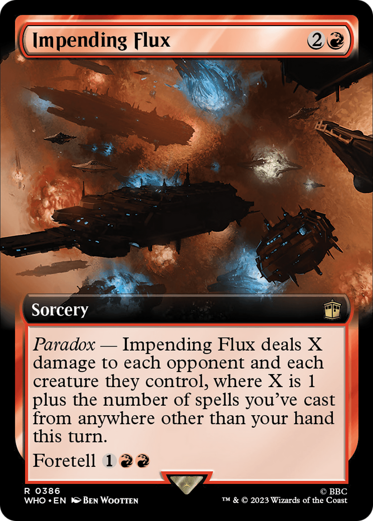 Impending Flux (WHO-386) - Doctor Who: (Extended Art) Foil